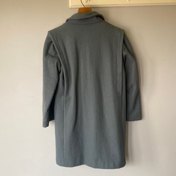 Vintage teal wool blend coat - Picture 2 of 15